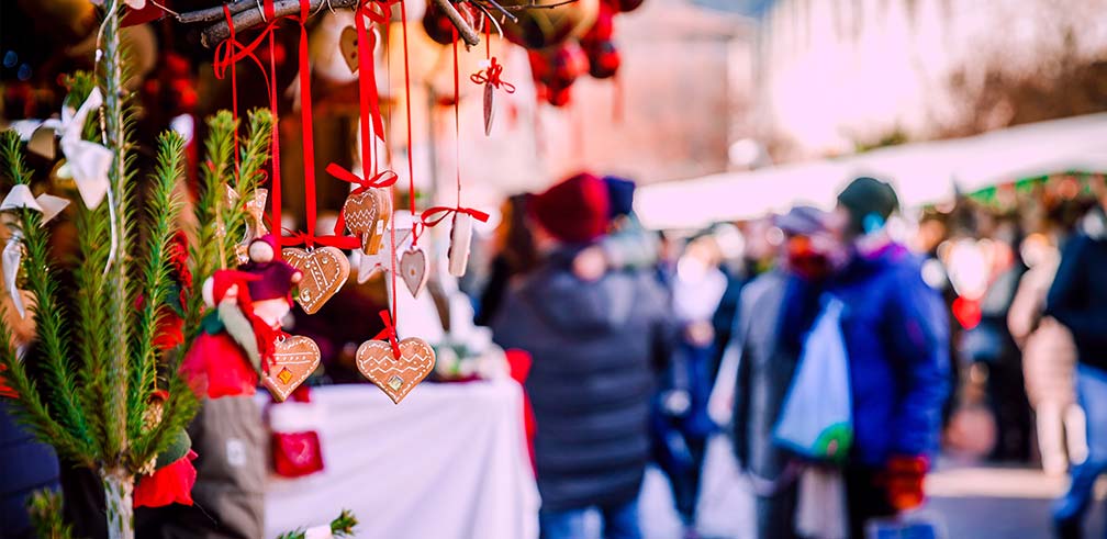 Shopping am Weihnachtsmarkt